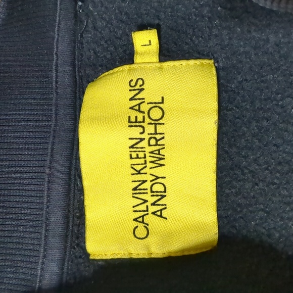 Calvin Klein Andy Warhol Crewneck Sweatshirt Mens L Collab - Picture 3 of 8